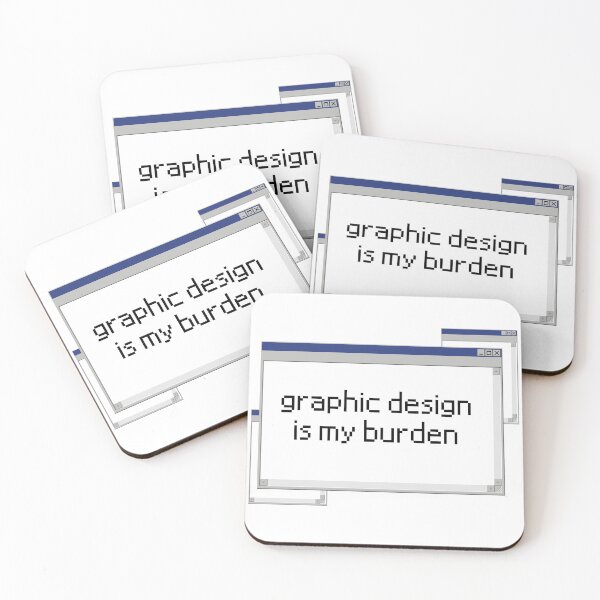 Item preview, Graphic design is my burden designed and sold by LunaGr.