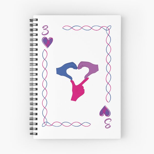 Item preview, 3 of Hearts, bisexual colors designed and sold by EBParsley.