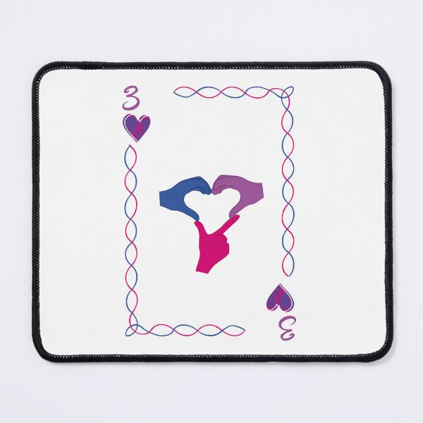 Item preview, 3 of Hearts, bisexual colors designed and sold by EBParsley.