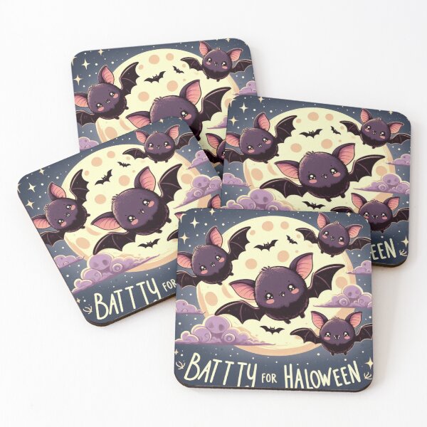 Item preview, Batty for Halloween – Cute Bat Night Design designed and sold by MysticOMG.