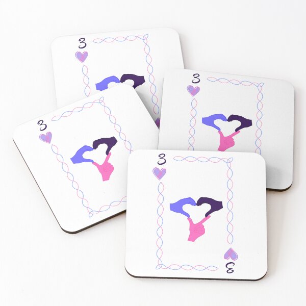 Item preview, 3 of Hearts, omnisexual colors designed and sold by EBParsley.