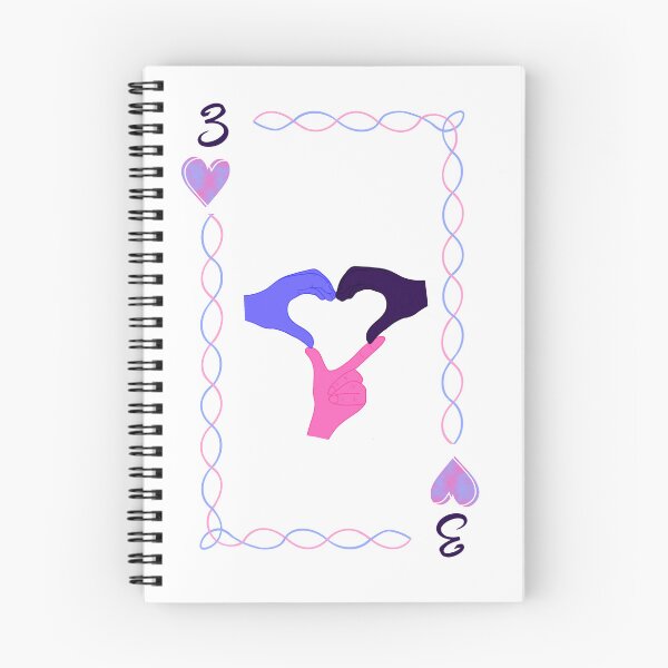 Item preview, 3 of Hearts, omnisexual colors designed and sold by EBParsley.