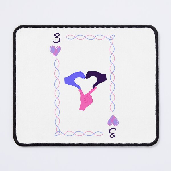 Item preview, 3 of Hearts, omnisexual colors designed and sold by EBParsley.