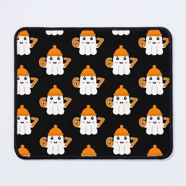 Item preview, Cute Halloween Ghost 67 Trend Meme Number designed and sold by Shape Snip Studio.