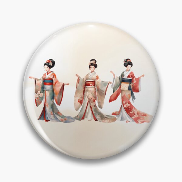 Artikelvorschau, Elegante japanische Damen in traditioneller Kimono-Kleidung | Japanischer Stil entworfen und verkauft von UnhingedBird.