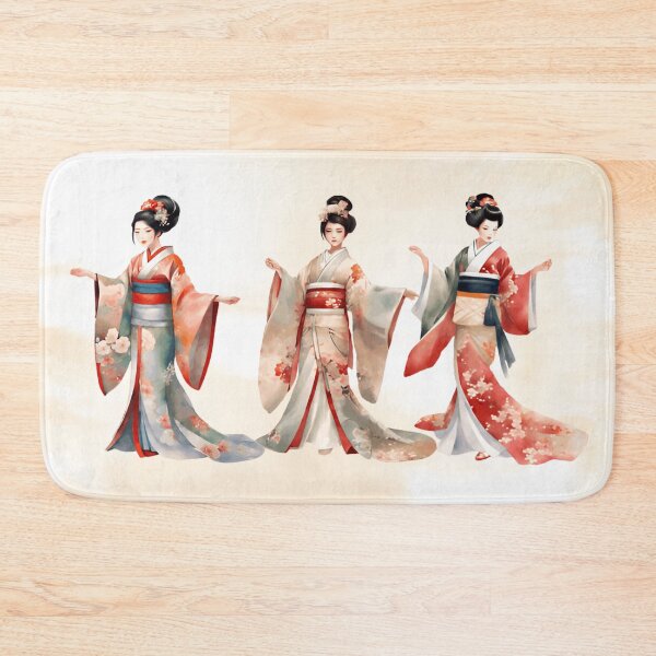 Item preview, Elegant Japanese Ladies in Traditional Kimono Attire | Japanese Style designed and sold by UnhingedBird.