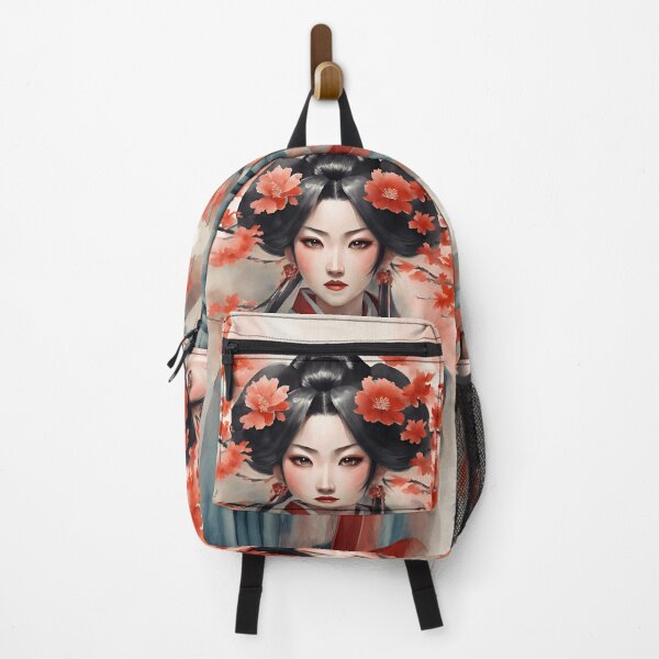 Item preview, Japanese Portrait: Young Lady with Black Hair | Japanese Style designed and sold by UnhingedBird.