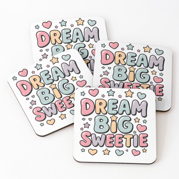 Item preview, Dream Big Sweetie Cute Kawaii Pastel Typography Sticker. designed and sold by Teenidesign .
