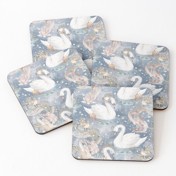 Item preview, Swan Lake Magic – Whimsical Cottagecore Pattern designed and sold by Deezyned.