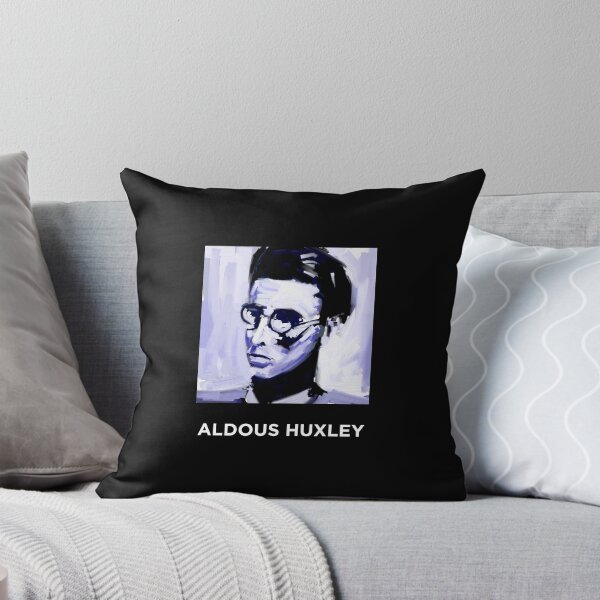 Item preview, Aldous Huxley portrait - dark background designed and sold by Half Serious.