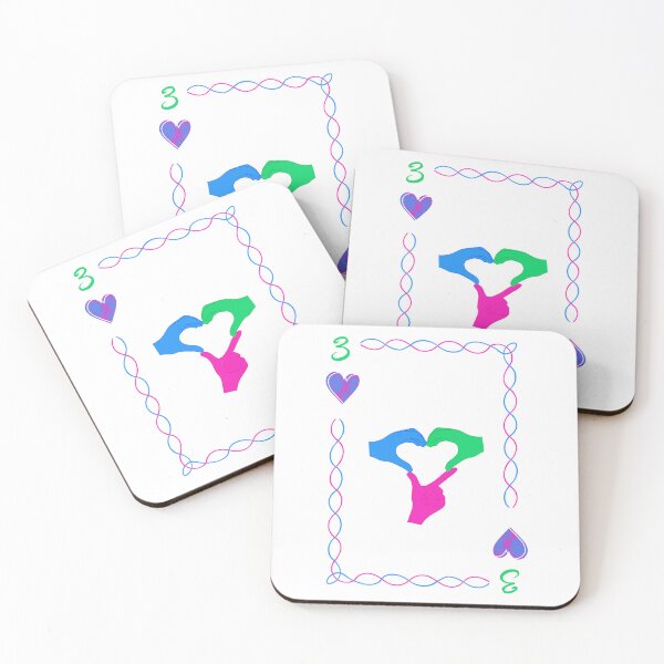 Item preview, 3 of Hearts, polysexual colors designed and sold by EBParsley.