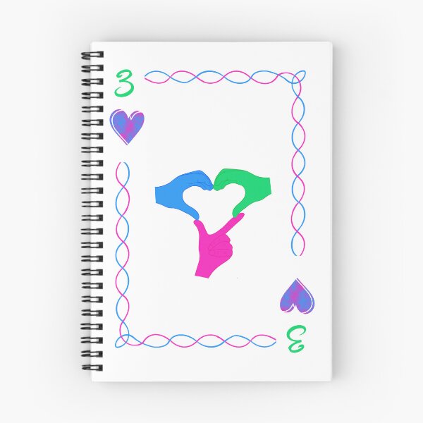 Item preview, 3 of Hearts, polysexual colors designed and sold by EBParsley.
