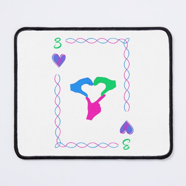 Item preview, 3 of Hearts, polysexual colors designed and sold by EBParsley.