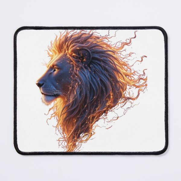 Item preview, Solar Flare Lion – Fire Mane Cosmic King Tee designed and sold by GuruArtGallery.
