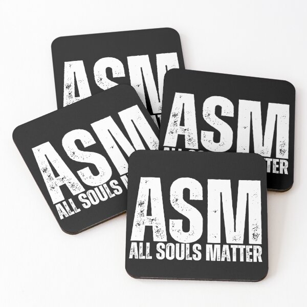 Item preview, ASM All Souls Matter Worn Look White designed and sold by GFamilyC.