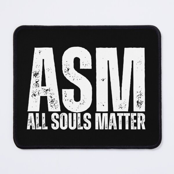 Item preview, ASM All Souls Matter Worn Look White designed and sold by GFamilyC.