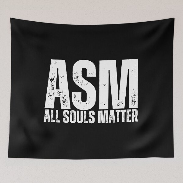 Item preview, ASM All Souls Matter Worn Look White designed and sold by GFamilyC.