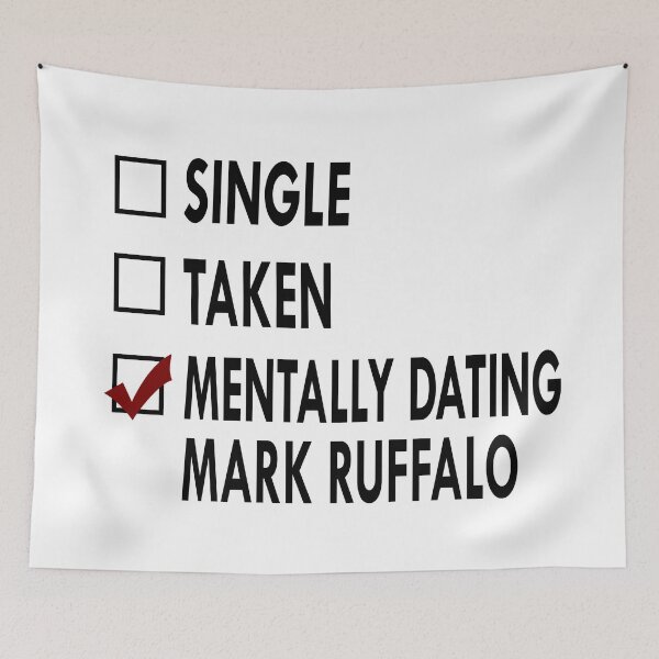 Item preview, Dating Mark Ruffalo Black White designed and sold by Sasya.