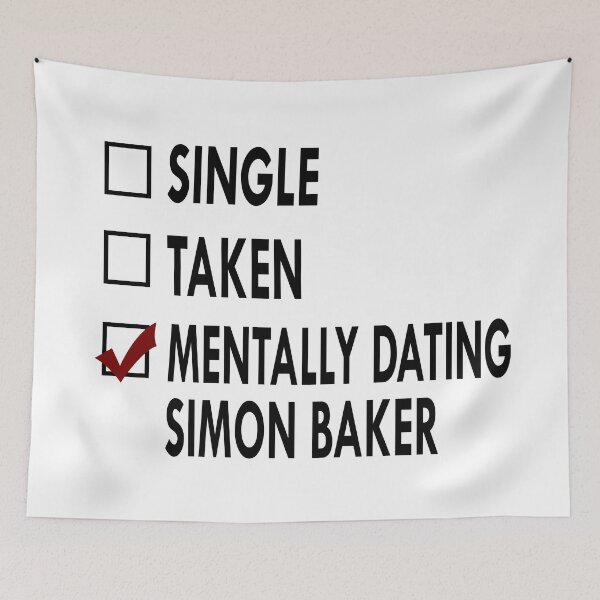 Item preview, Dating Simon Baker Black White designed and sold by Sasya.