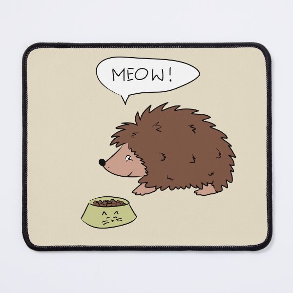 Item preview, Funny Hedgehog MEOW! designed and sold by HugSomeNettles.