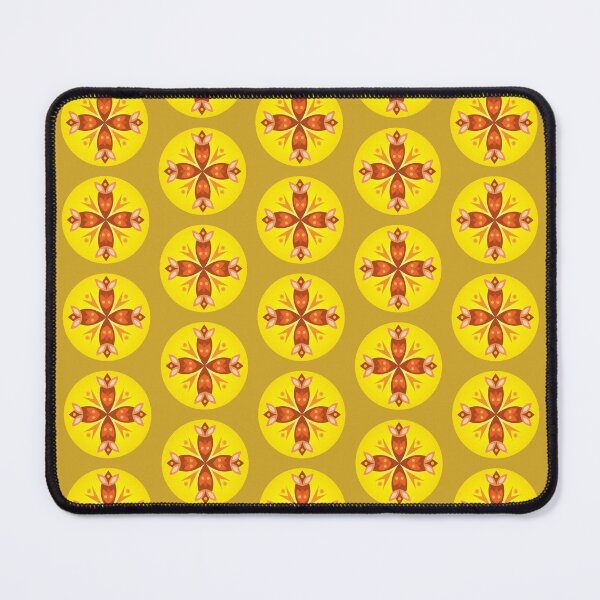 Item preview, Fiery Flowers Mandala designed and sold by Art-Arcade6.