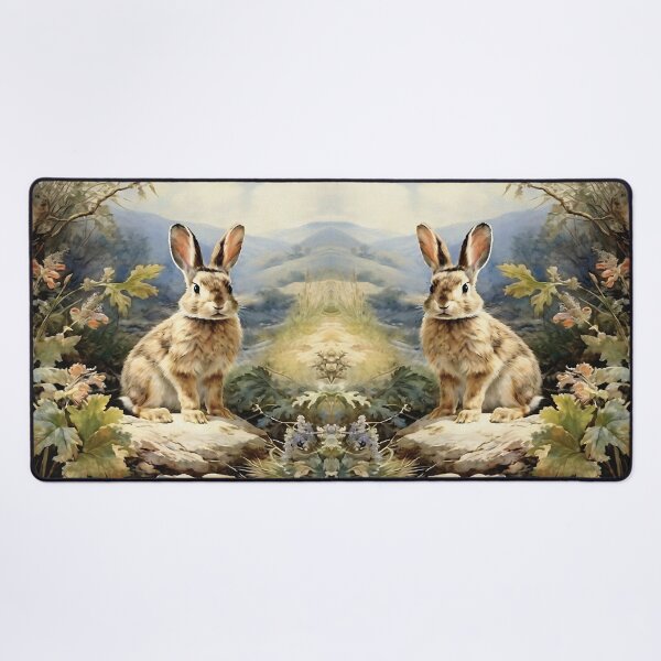 Item preview, Vintage Animal Art: Baby Hare in the Forest | Animal Art | Oil Painting | Vintage Art designed and sold by UnhingedBird.