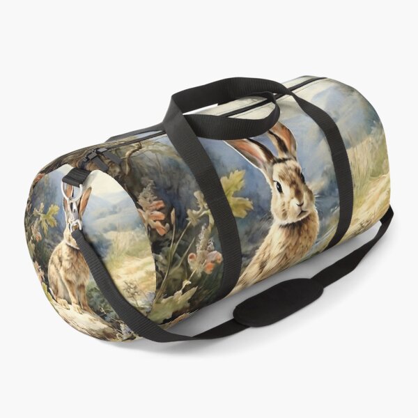 Item preview, Vintage Animal Art: Baby Hare in the Forest | Animal Art | Oil Painting | Vintage Art designed and sold by UnhingedBird.