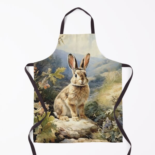 Item preview, Vintage Animal Art: Baby Hare in the Forest | Animal Art | Oil Painting | Vintage Art designed and sold by UnhingedBird.