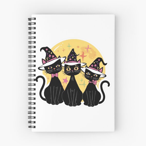 Item preview, Witch Cat Sticker – Cute Black Cats in Witch Hats Under Full Moon | Kawaii Halloween Sticker for Laptops, Water Bottles & Journals | Spooky Cute Design designed and sold by SassyArtist9006.