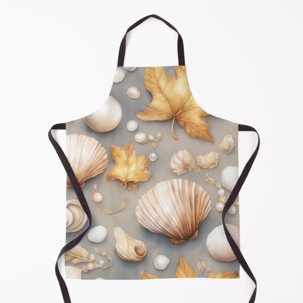 Item preview, Seashells and Leaves on Beach designed and sold by CalmnessbyChoice.