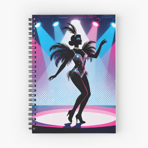 Item preview, Glamorous Showgirl Silhouette – Neon Lights & Stage Art | Cabaret Performer Aesthetic designed and sold by zevorgue.