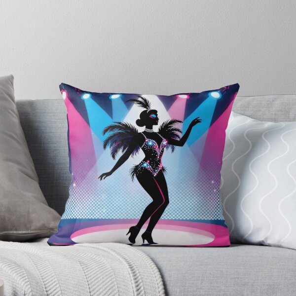 Item preview, Glamorous Showgirl Silhouette – Neon Lights & Stage Art | Cabaret Performer Aesthetic designed and sold by zevorgue.