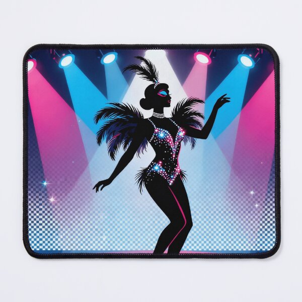 Item preview, Glamorous Showgirl Silhouette – Neon Lights & Stage Art | Cabaret Performer Aesthetic designed and sold by zevorgue.