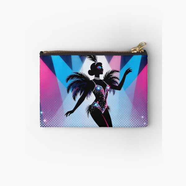 Item preview, Glamorous Showgirl Silhouette – Neon Lights & Stage Art | Cabaret Performer Aesthetic designed and sold by zevorgue.