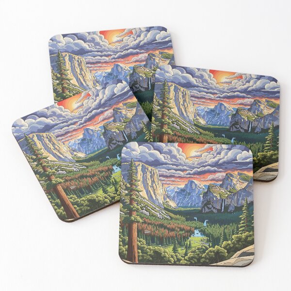 Item preview, Panorama of Yosemite Valley Before a Storm designed and sold by VectorThread.
