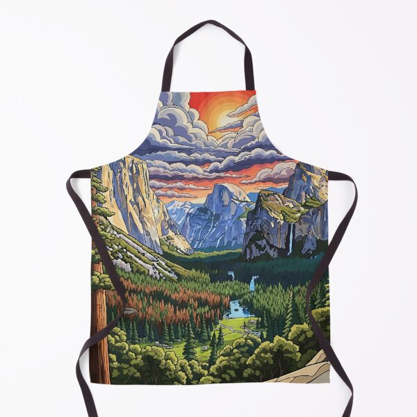 Item preview, Panorama of Yosemite Valley Before a Storm designed and sold by VectorThread.