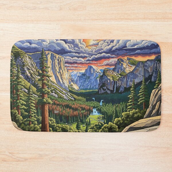 Item preview, Panorama of Yosemite Valley Before a Storm designed and sold by VectorThread.