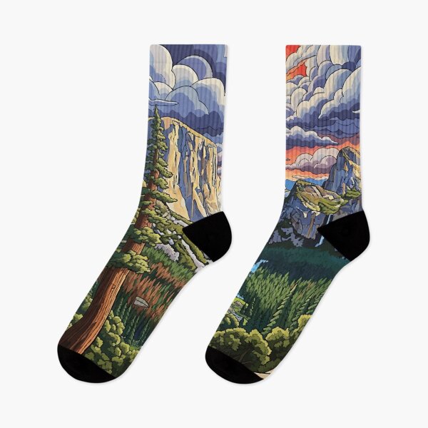 Item preview, Panorama of Yosemite Valley Before a Storm designed and sold by VectorThread.