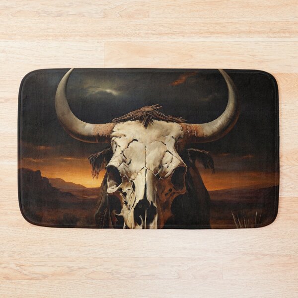Item preview, Wild West Bovine Skull | Vintage Aesthetic designed and sold by UnhingedBird.