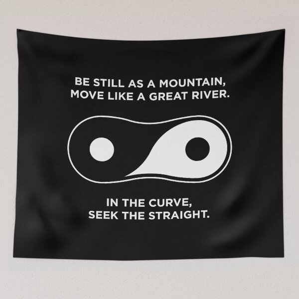 Item preview, Be Still as a Mountain... - dark background designed and sold by Half Serious.