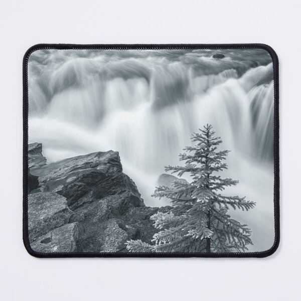 Item preview, Sunwapta Falls Black and White designed and sold by jvnimages.