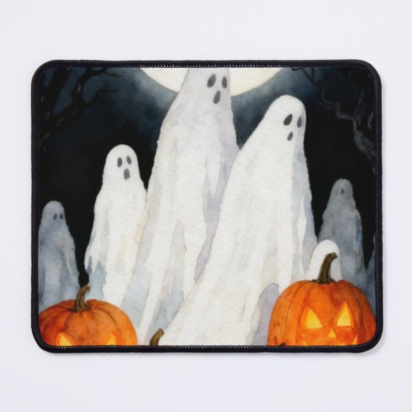 Item preview, Halloween Spooky ghost with pumpkins designed and sold by Monika Howarth.