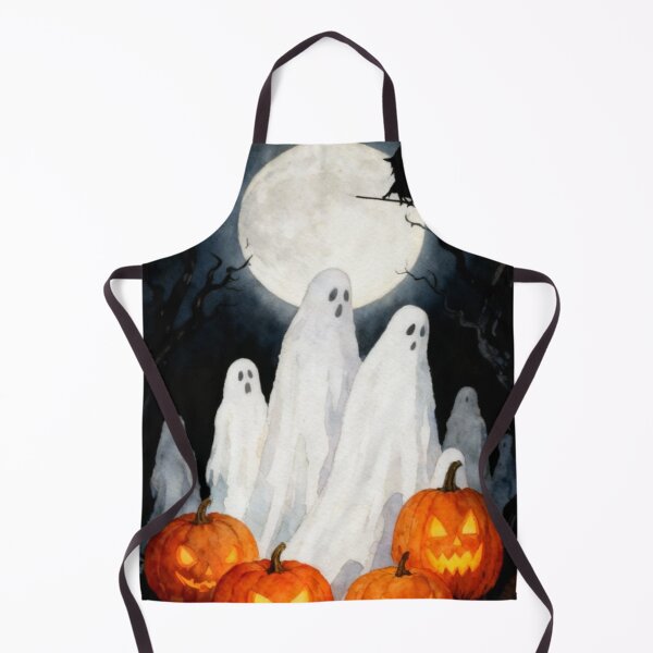 Item preview, Halloween Spooky ghost with pumpkins designed and sold by Monika Howarth.