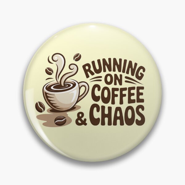 Artikelvorschau, Running on Coffee and Chaos – Lustiges Kaffee-Design entworfen und verkauft von AUA-Diamond7.