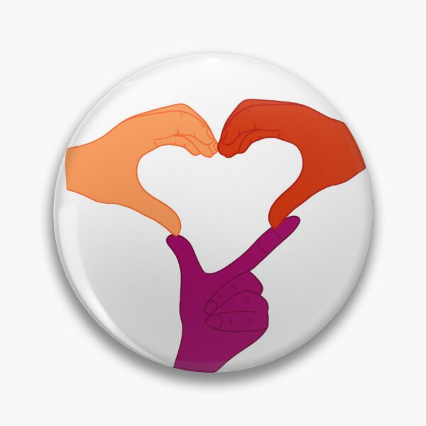 Item preview, 3 of Hearts, Lesbian/Sapphic flag colors designed and sold by EBParsley.