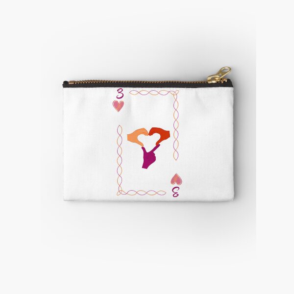 Item preview, 3 of Hearts, Lesbian/Sapphic flag colors designed and sold by EBParsley.