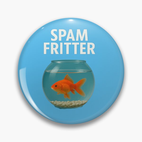 Item preview, Spam Fritter Fish Design designed and sold by NichePicks.