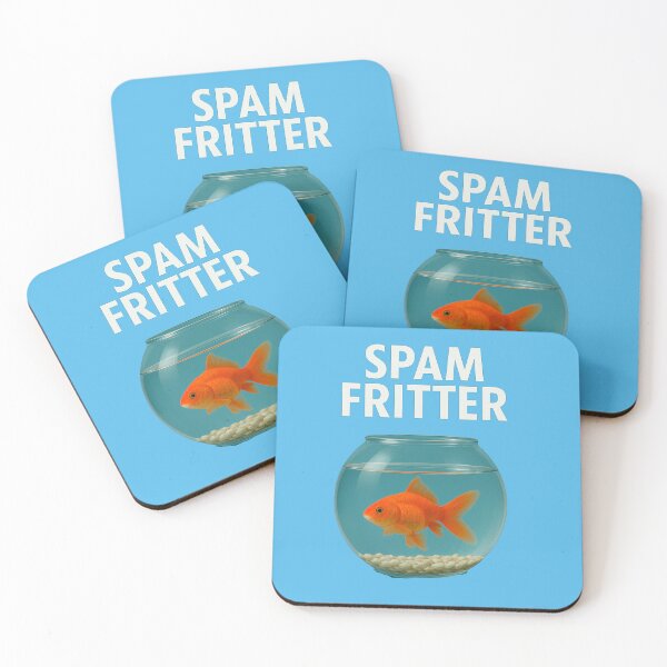 Item preview, Spam Fritter Fish Design designed and sold by NichePicks.