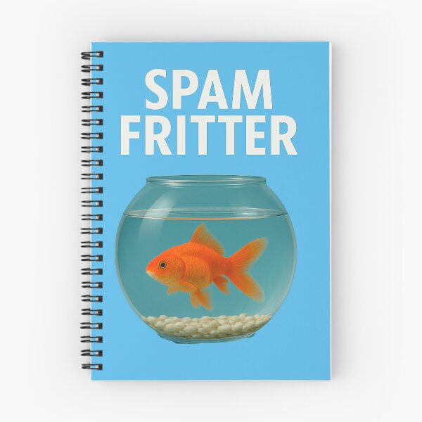 Item preview, Spam Fritter Fish Design designed and sold by NichePicks.