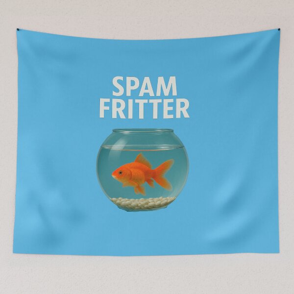 Item preview, Spam Fritter Fish Design designed and sold by NichePicks.